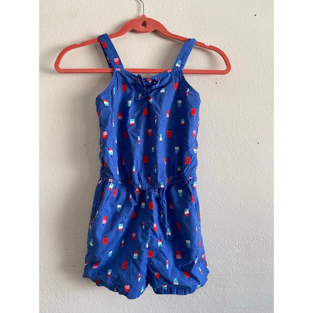 Cat & Jack Blue Popsicles Romper Size 8